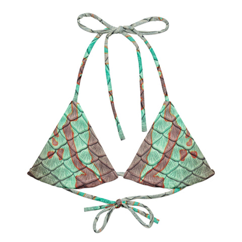 Treasure Cove Recycled String Bikini Top