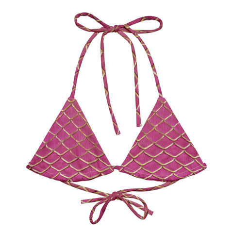 Humphead Wrasse Recycled String Bikini Top