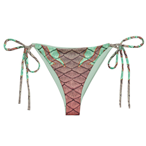 Yule Tide Recycled String Bikini Top