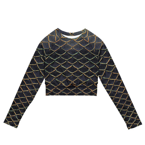 Golden Hour Recycled Cropped Rash Guard