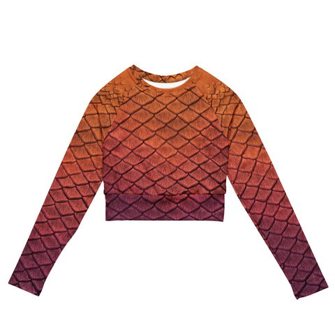 Golden Hour Recycled Cropped Rash Guard