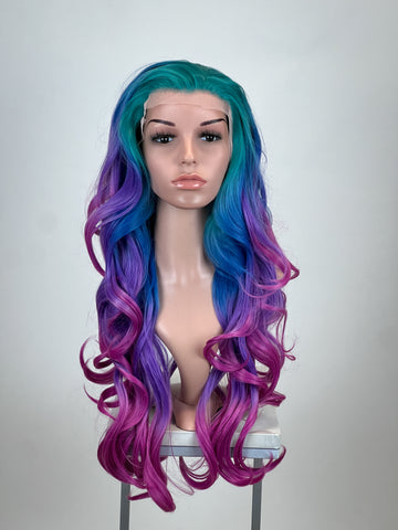 Sky Galaxy Garnet Lace Front Wig