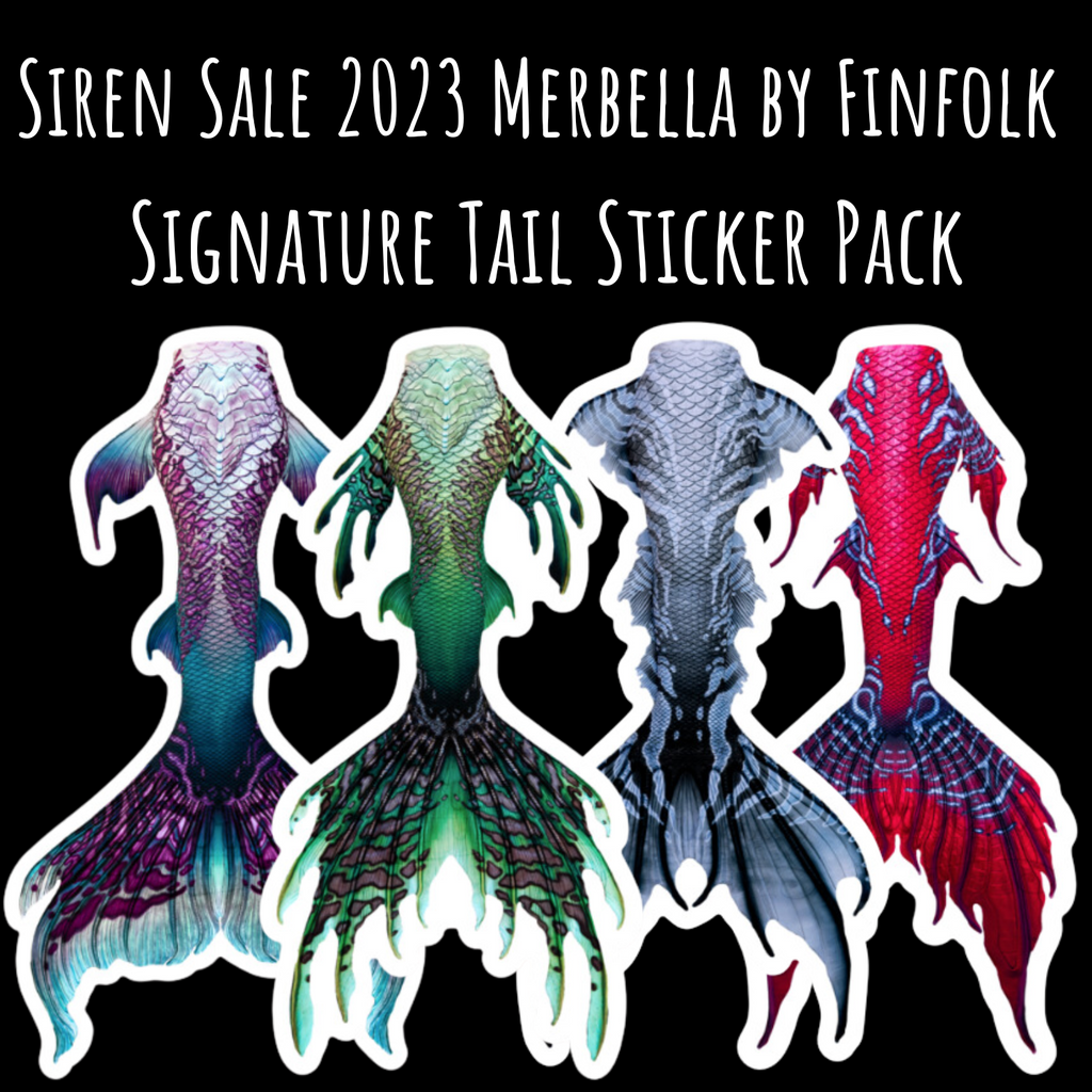 Siren Sale 2023 Merbella by Finfolk Signature Tail Sticker Pack