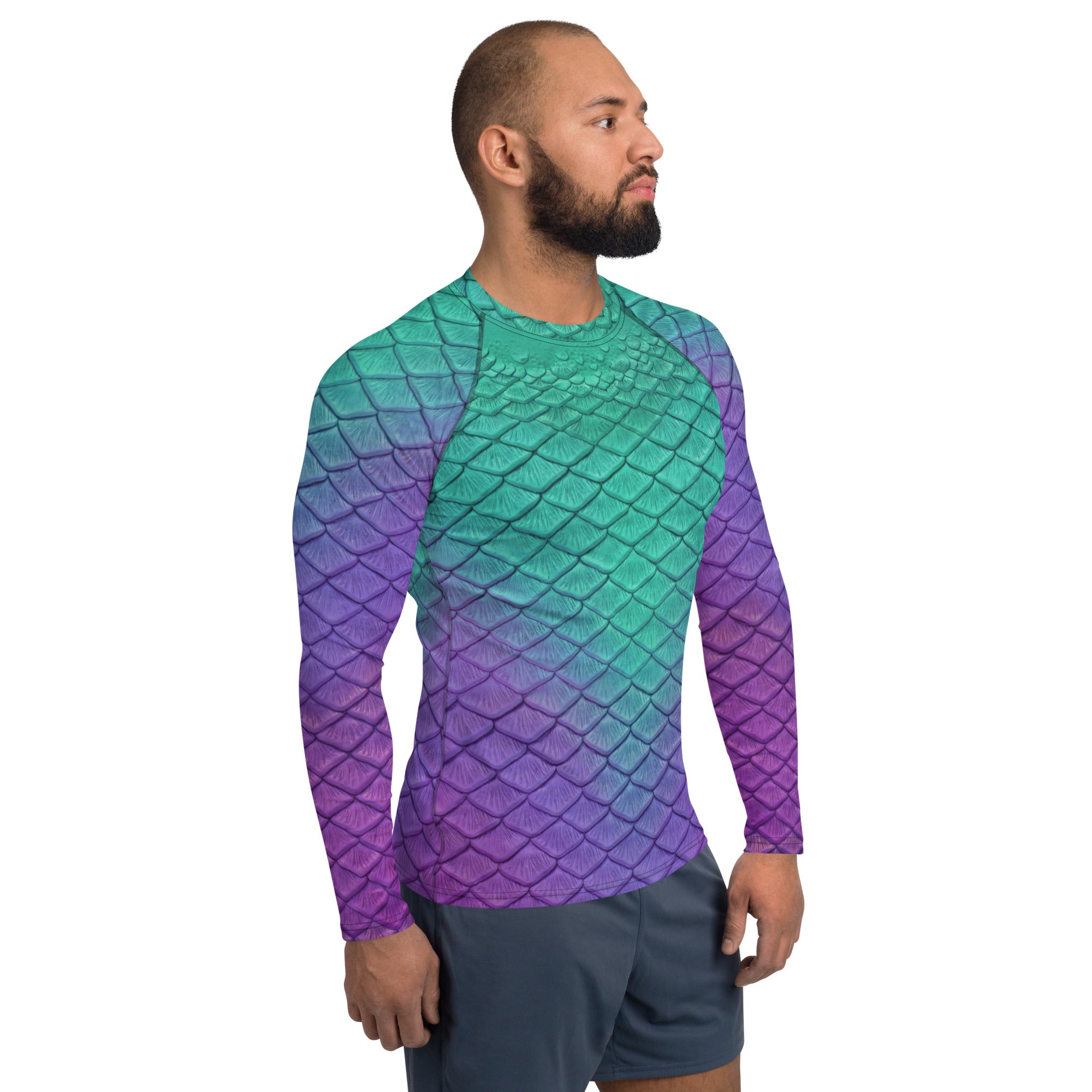 Rusty Contrast Rash Guard Andromeda Relaxed Fit Rash Guard – Finfolk Productions