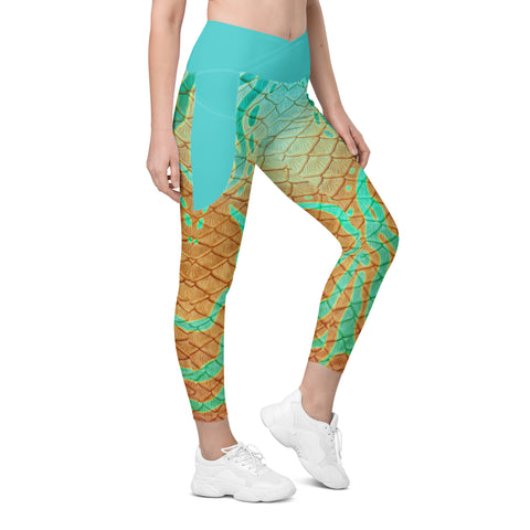 Prism Seas Cross waist leggings with pockets