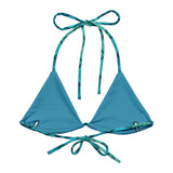 Sea Sapphire Recycled String Bikini Top