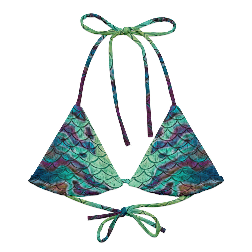 Abalone Abyss Recycled String Bikini Top