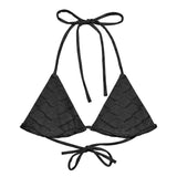 Obsidian Recycled String Bikini Top