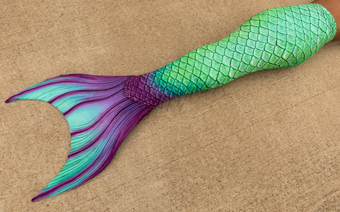 Finfolk Productions Twilight Tide fabric tail. Spring release 2023.