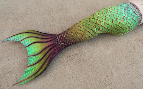 Finfolk Productions Twilight Tide fabric tail. Spring release 2023.