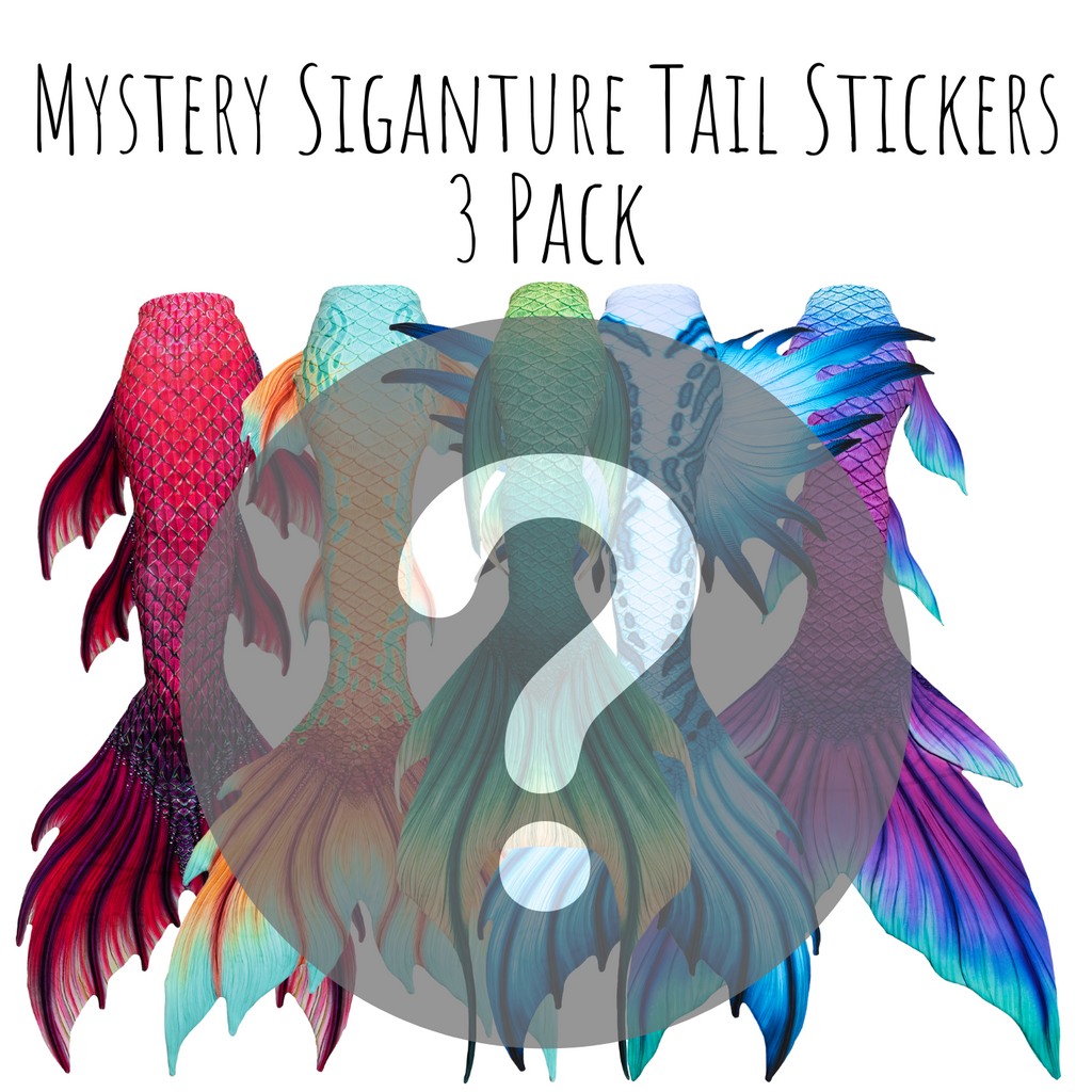 Mystery Signature Tail Sticker - 3 pack – Finfolk Productions