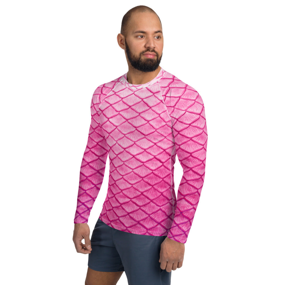 Plumeria Pink Relaxed Fit Rash Guard