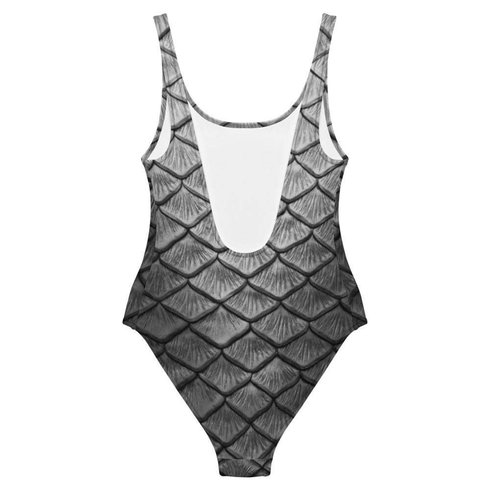 Starcrossed Silver One-Piece Swimsuit