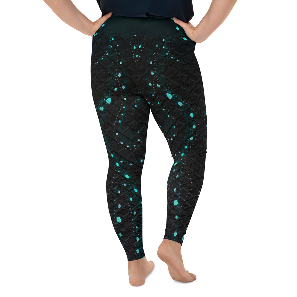 Twilight Tide Plus Size Leggings