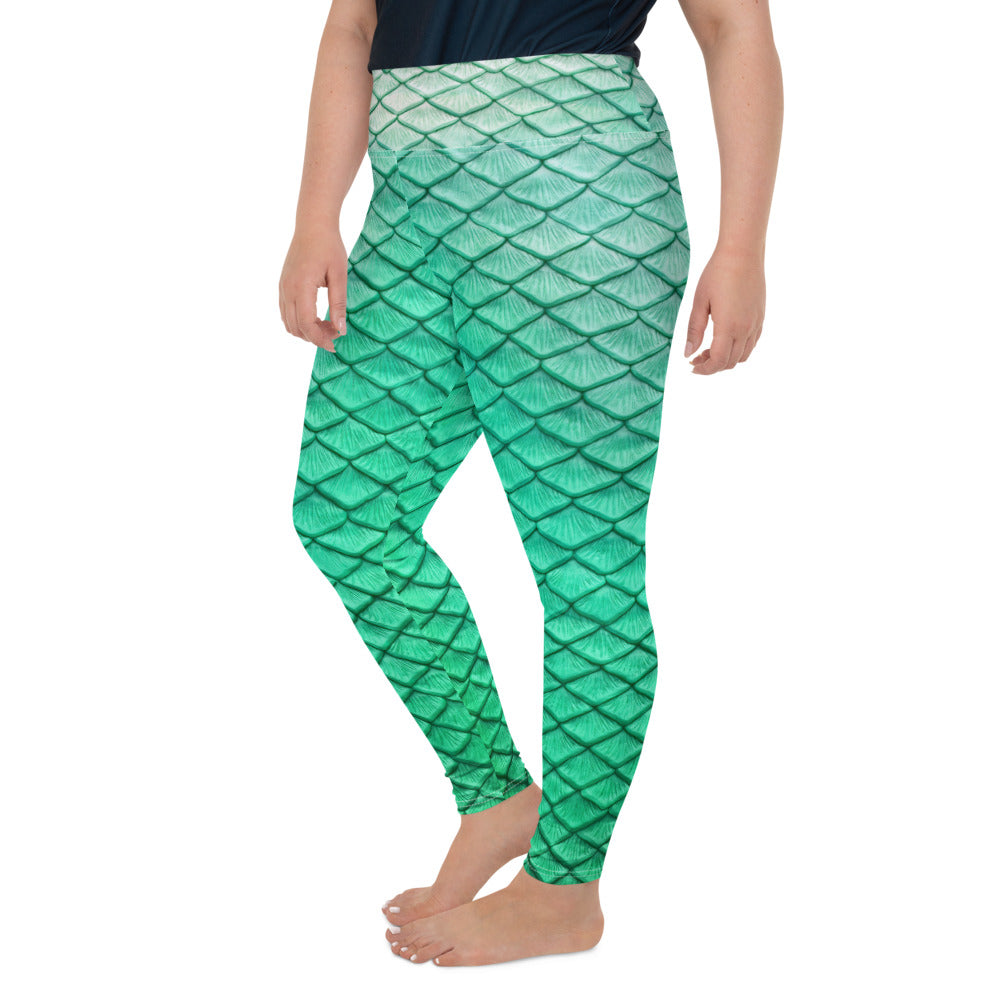 Mermaid Scale Leggings Plus Size