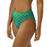 Shoal Green Recycled High-Waisted Bikini Bottom