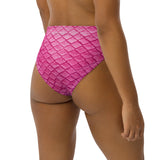 Plumeria Pink Recycled High-Waisted Bikini Bottom