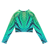 Way of Water Recycled Cropped Rash Guard