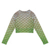The Luna Moth Recycled Cropped Rash Guard