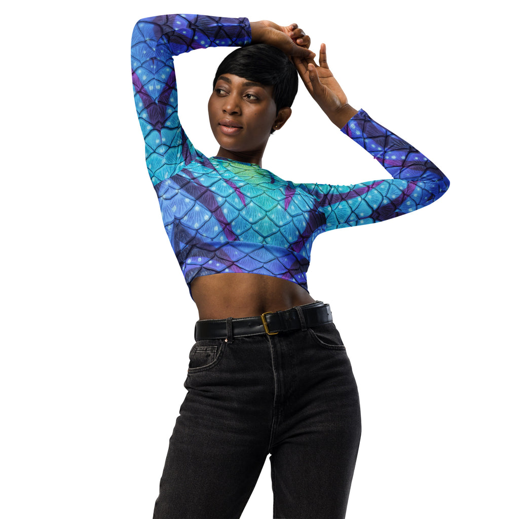 Navi Nightfall Recycled Cropped Rash Guard