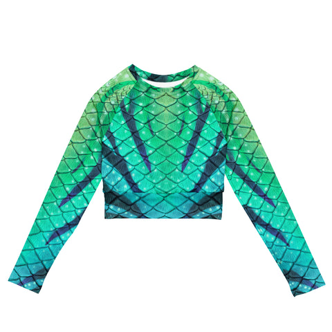 The Luna Moth Recycled Cropped Rash Guard