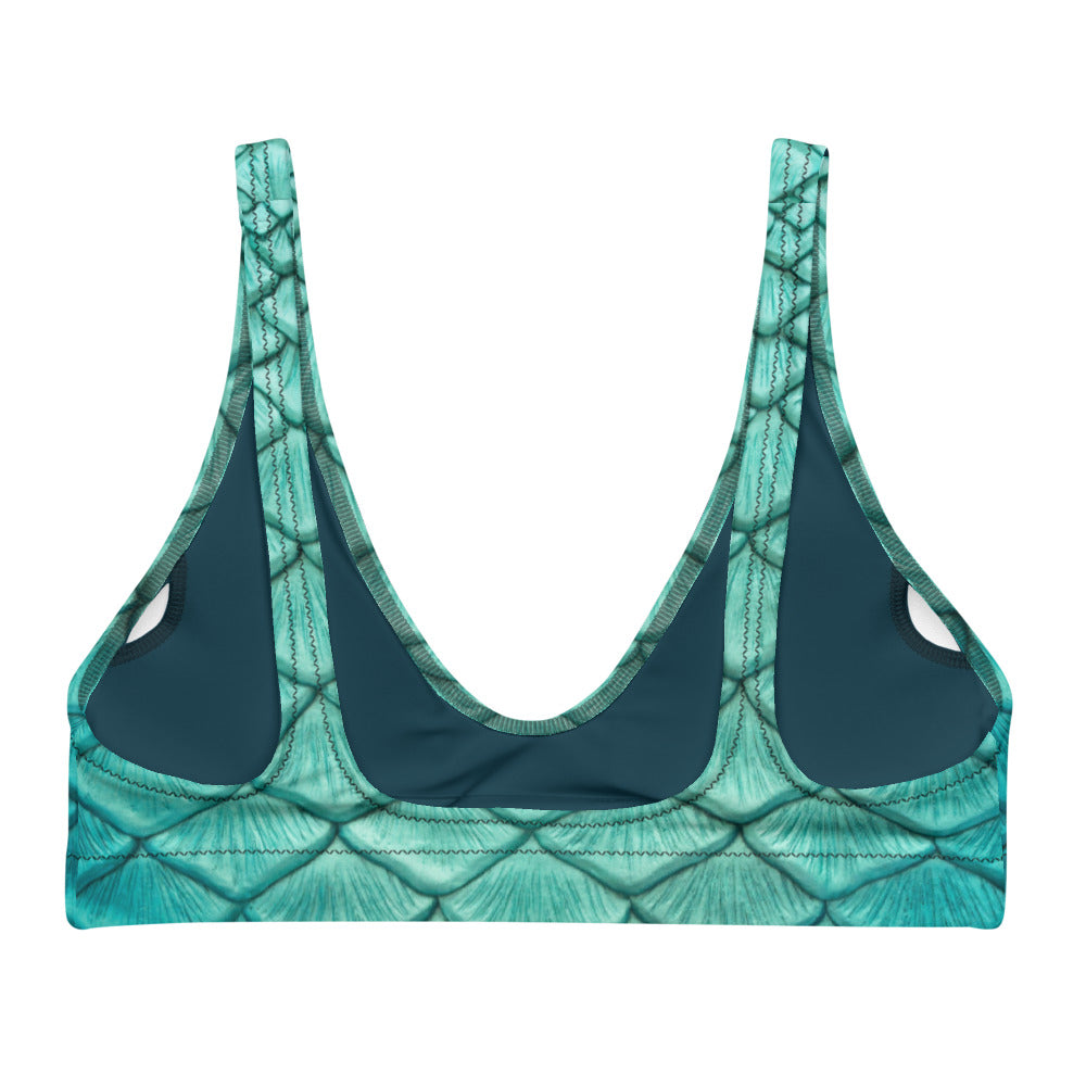 Sea Sapphire Recycled Padded Bikini Top