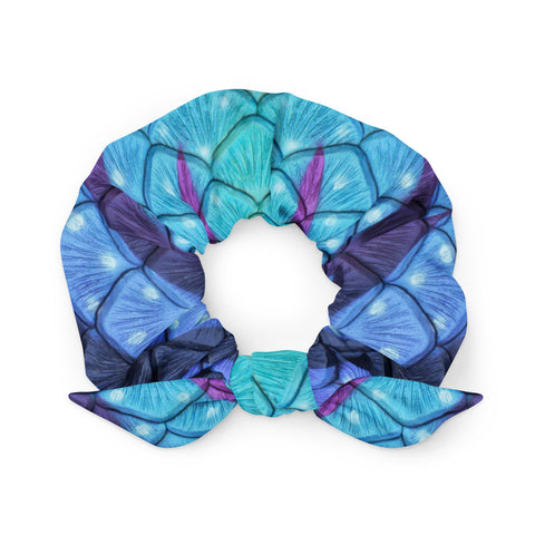 Aqua Fairy Recycled Scrunchie