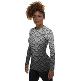 Starcrossed Silver Fitted Rash Guard