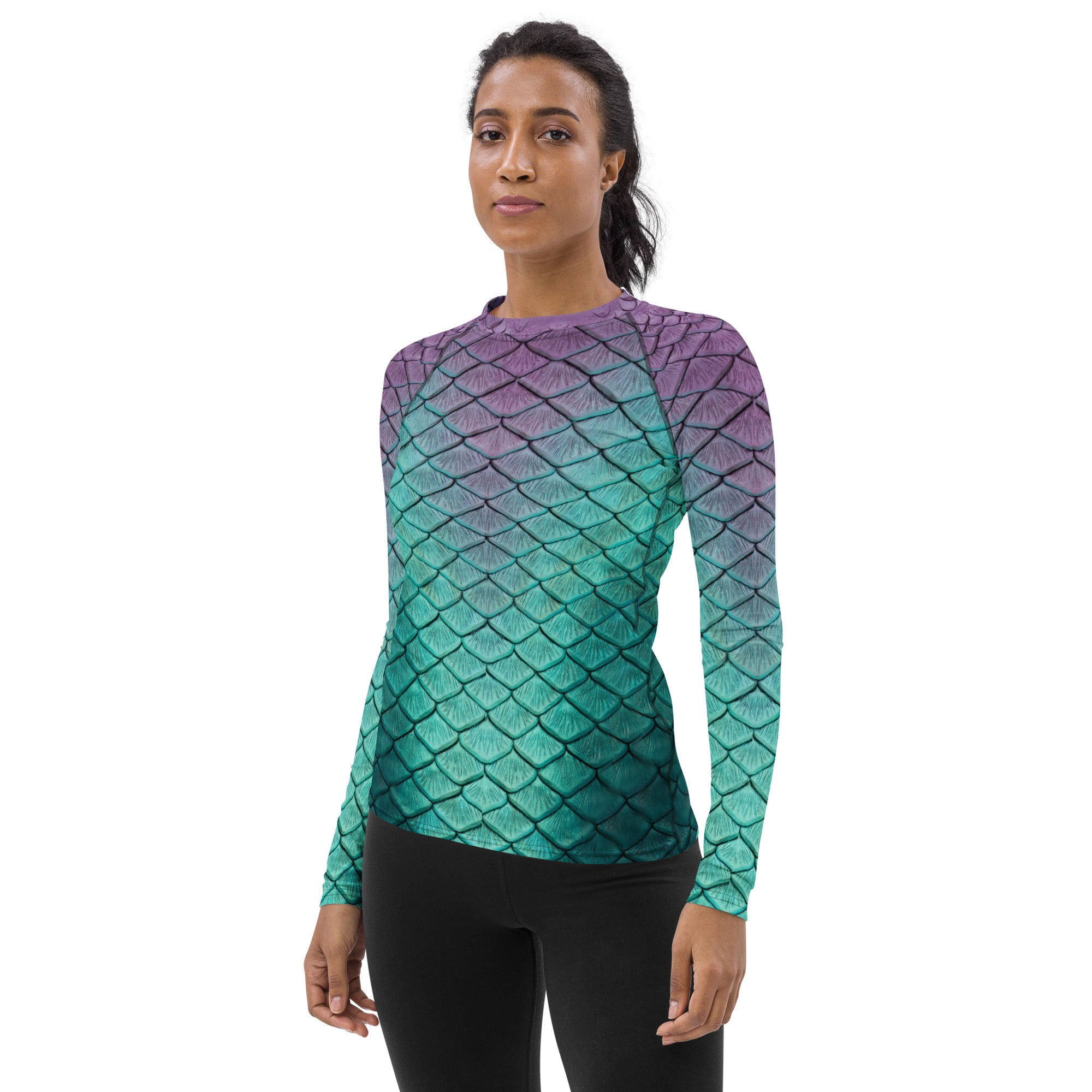 Aqua Fairy Fitted Rash Guard – Finfolk Productions
