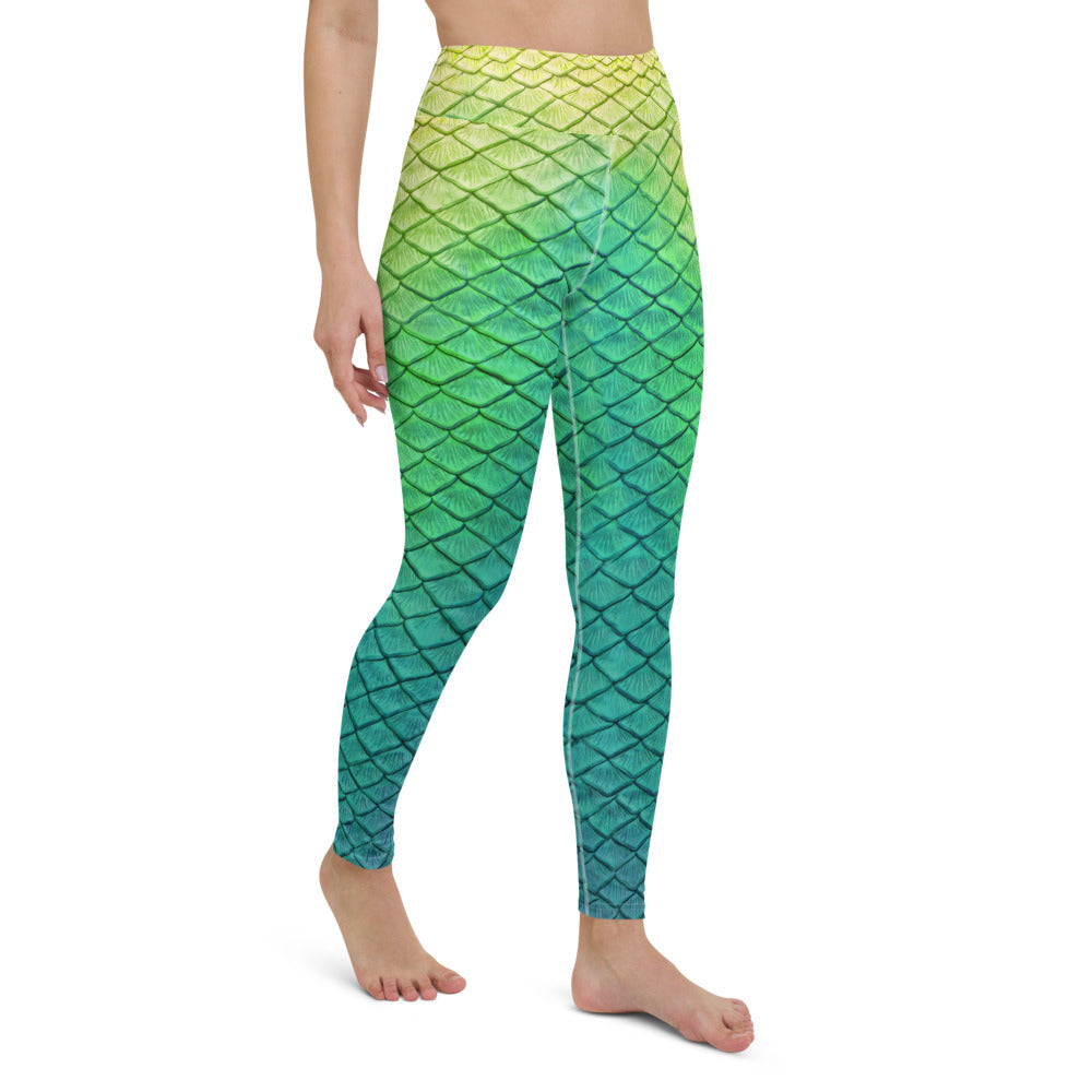 Shoal Green High Waisted Leggings