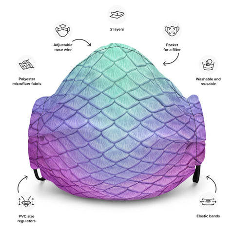 Finfolk Swim Team Face Mask