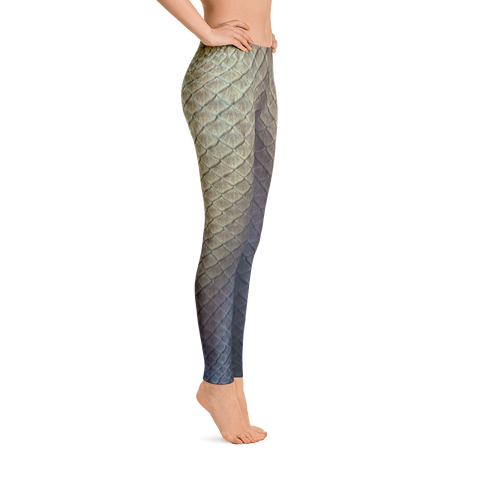 Mermaid By Land Leggings: Magenta