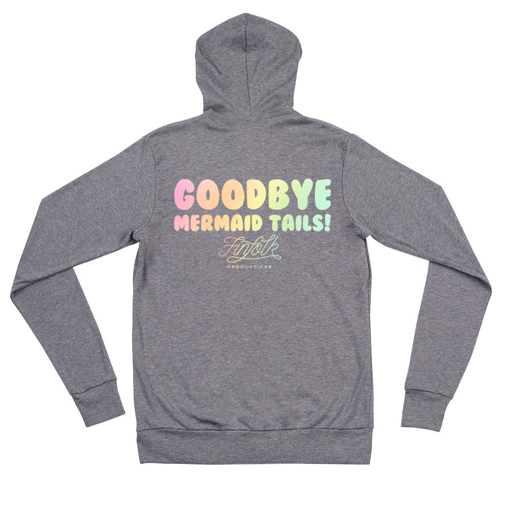 Goodbye Mermaid Tails Lightweight Zip Hoodie