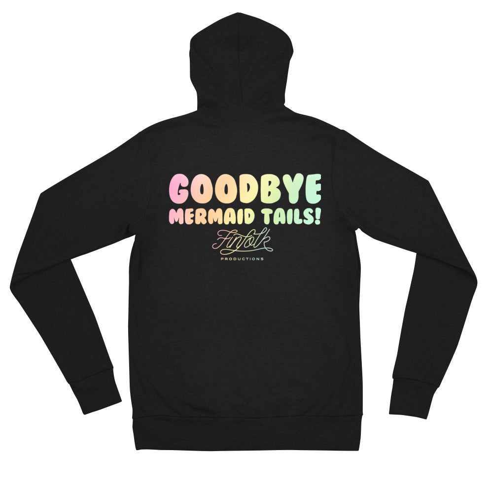 Goodbye Mermaid Tails Lightweight Zip Hoodie