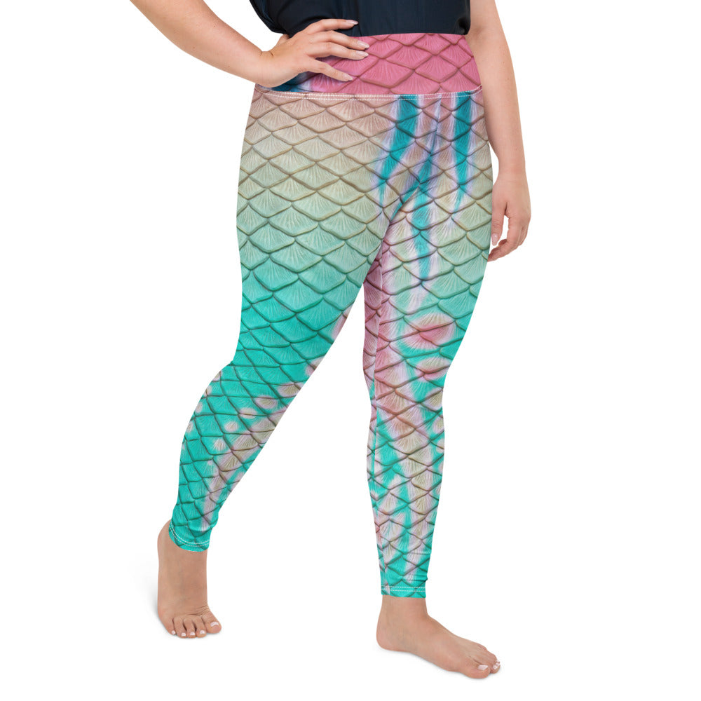 Turquoise Sunrise Plus Size Leggings