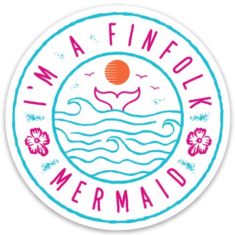 Ruby Mermaid Sticker