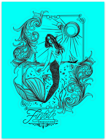 Gold Mermaid Sticker